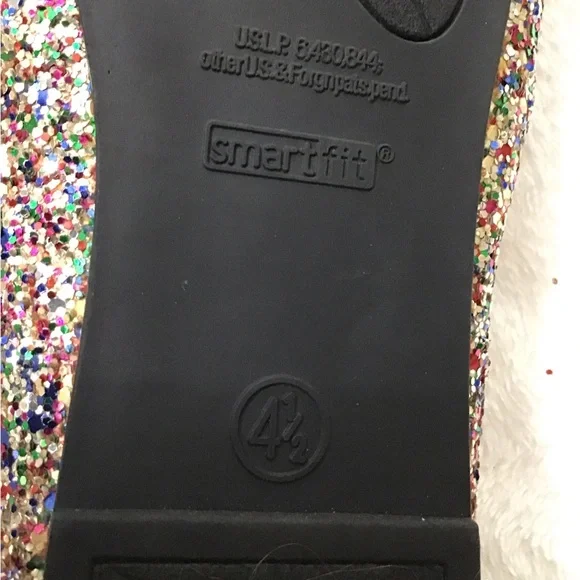 Women’s size 41/2 sparkle slip on flat shoes smart fit - Picture 6 of 6